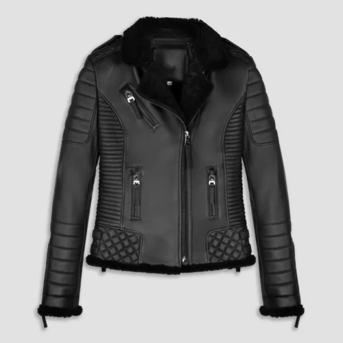 Kay Michaels 3.0 Shearling Leather Biker Jackets For Men