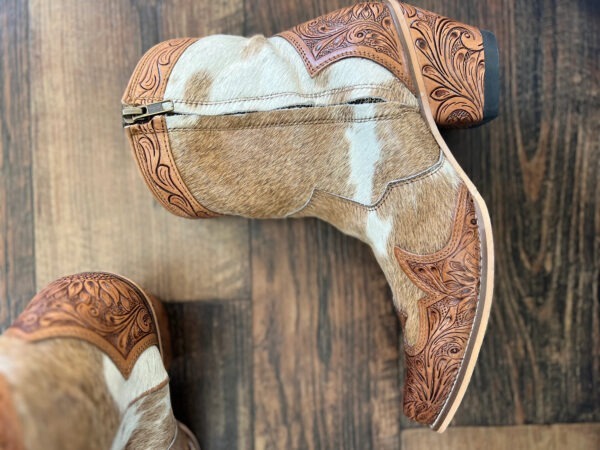 Real Cow skin Georgia Trail Cowboy Leather Boots