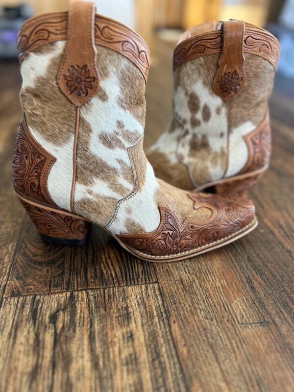 Real Cow skin Georgia Trail Cowboy Leather Boots