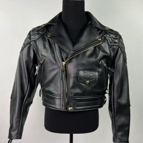 Ronda Rousey Black leather Quilted Biker Jacket