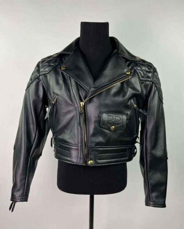 Ronda Rousey Black leather Quilted Biker Jacket