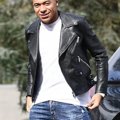 Kylian Mbappé Leather Jacket