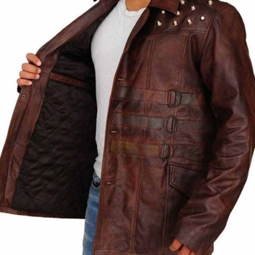 WWE BRAY WYATT BROWN LEATHER JACKET