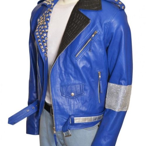 WWE BRIAN KENDRICK BLUE LEATHER JACKET