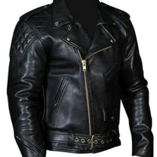 Men’s Biker’s Black Leather Jacket