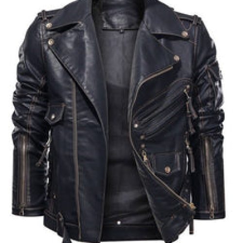 Men’s Original Cowhide Leather Uniform jacket