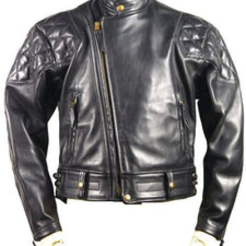 Men’s Cowhide Leather Padded Jacket