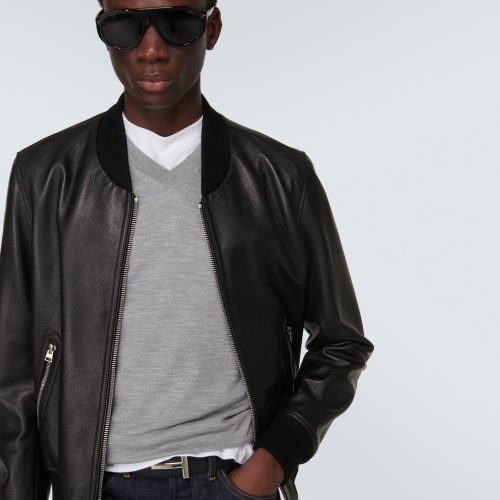 Men’s Classic Black Leather Jacket