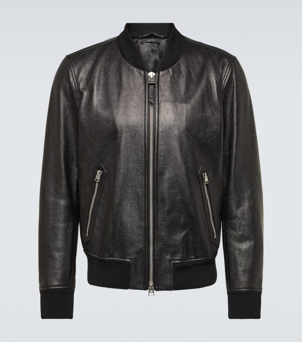 Leather Black Jacket For Mens