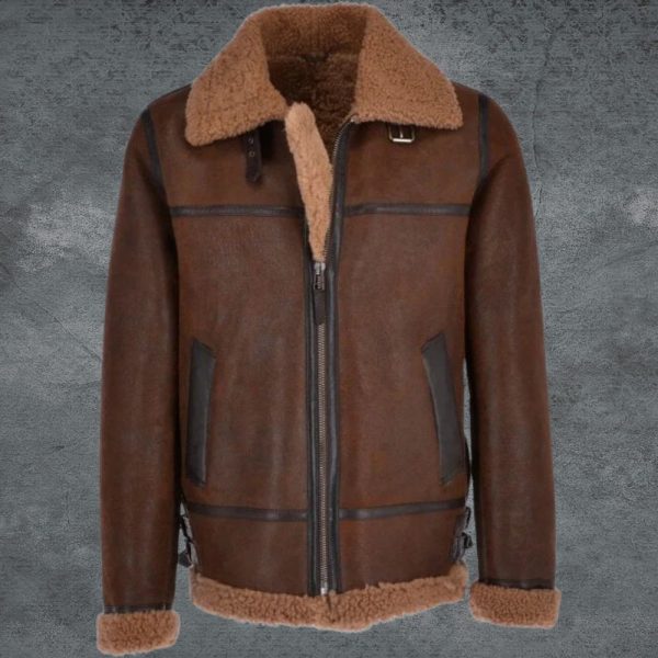 Mens Shearling Leather Jacket