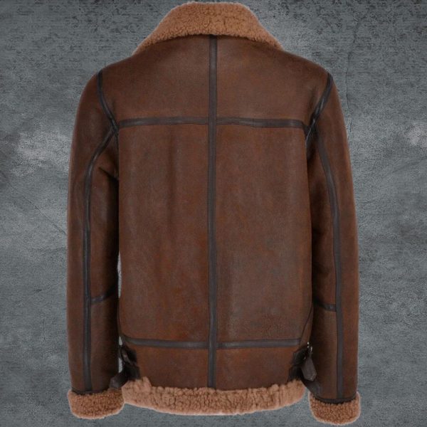 Sheepskin Brown Fur Leather Jacket