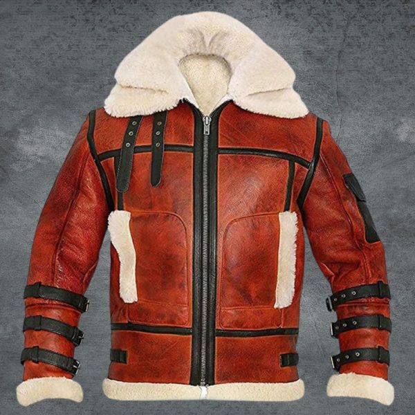 Mens Shearling Leather Jacket