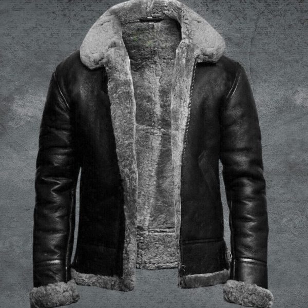 Mens Shearling Leather Jacket