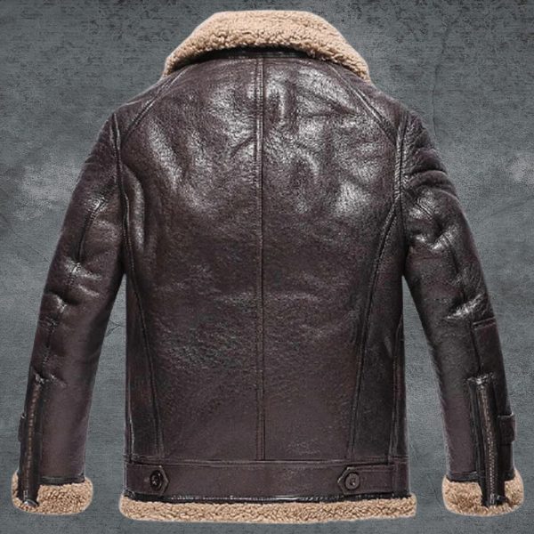 Sheepskin Leather Bomber Jacket