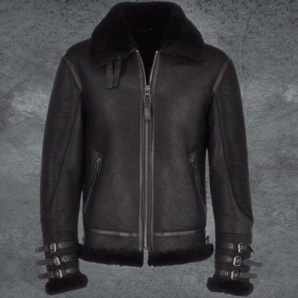 Mens Shearling Leather Jacket