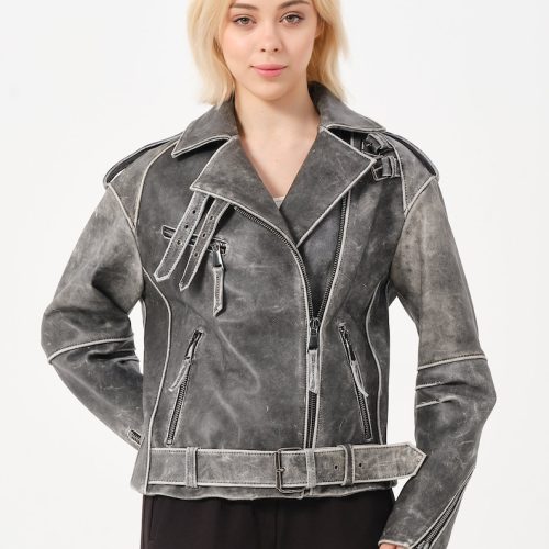 Oversize Biker Jacket For Woman