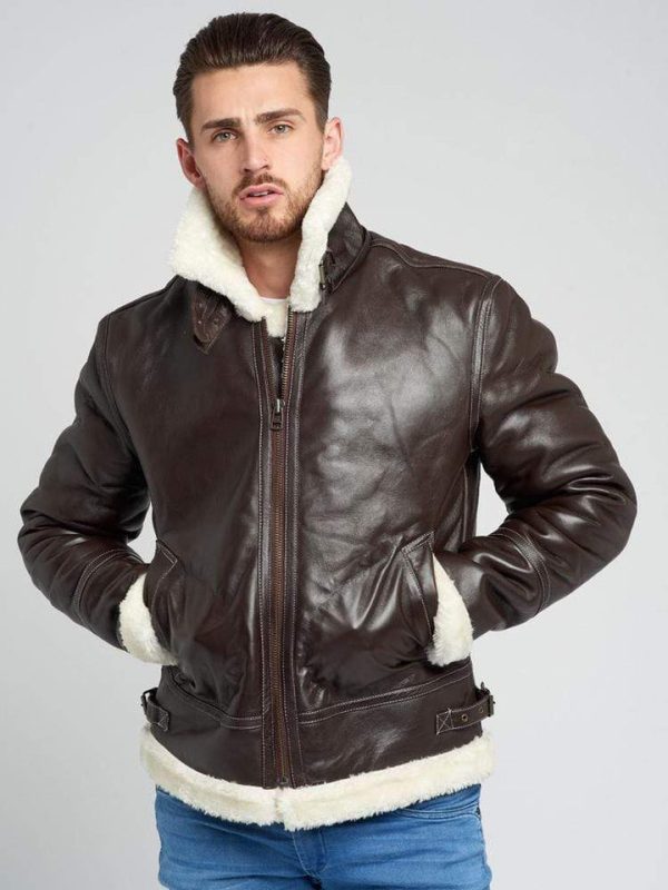 Sheepskin Dark Brown Leather Jacket