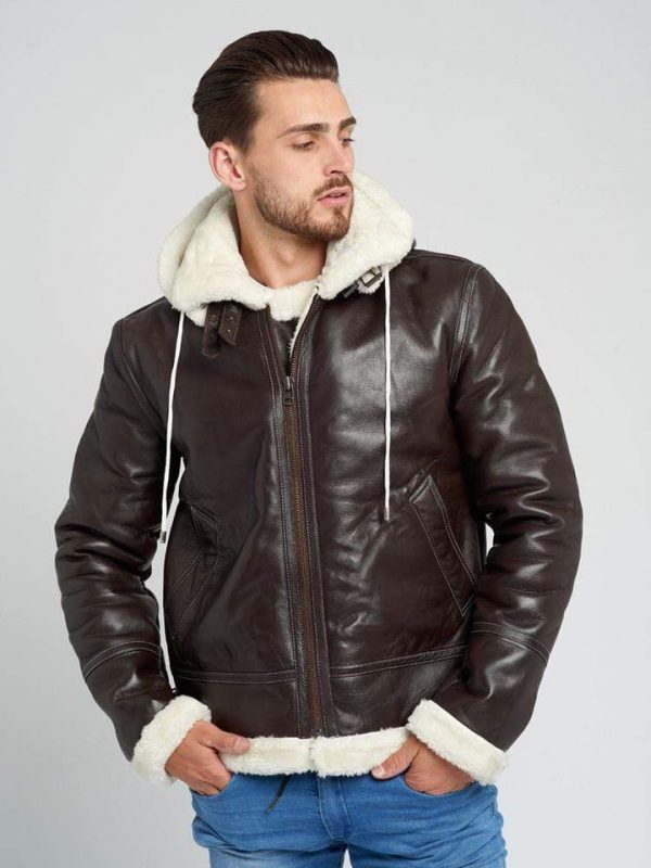 Mens Shearling Leather Jacket